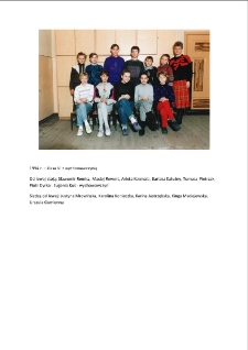 Klasa VI z wychowawczynią