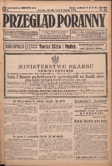 Przegląd Poranny: pismo niezależne i bezpartyjne 1924.02.05 R.4 Nr35