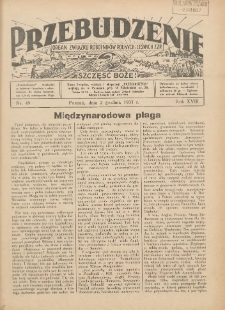 Przebudzenie: organ Związku Robotników Rolnych i Leśnych ZZP. 1937.12.02 R.18 Nr49