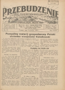 Przebudzenie: organ Związku Robotników Rolnych i Leśnych ZZP. 1937.12.09 R.18 Nr50