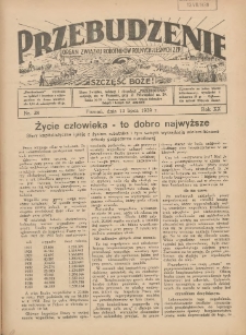 Przebudzenie: organ Związku Robotników Rolnych i Leśnych ZZP. 1939.07.13 R.20 Nr28