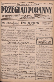 Przegląd Poranny: pismo niezależne i bezpartyjne 1924.02.25 R.4 Nr55