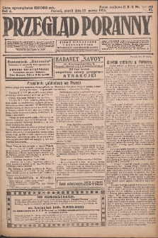 Przegląd Poranny: pismo niezależne i bezpartyjne 1924.03.28 R.4 Nr87
