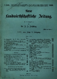 Neue Landwirtschaftliche Zeitung. R. 18. 1869, nr 7