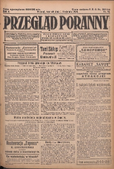 Przegląd Poranny: pismo niezależne i bezpartyjne 1924.04.01 R.4 Nr91
