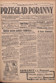 Przegląd Poranny: pismo niezależne i bezpartyjne 1924.04.26 R.4 Nr114