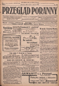 Przegląd Poranny: pismo niezależne i bezpartyjne 1924.05.03 R.4 Nr121