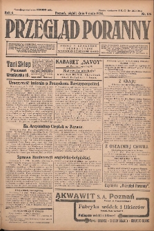 Przegląd Poranny: pismo niezależne i bezpartyjne 1924.05.09 R.4 Nr126