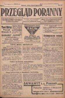 Przegląd Poranny: pismo niezależne i bezpartyjne 1924.05.10 R.4 Nr127