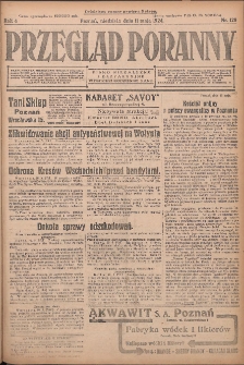 Przegląd Poranny: pismo niezależne i bezpartyjne 1924.05.11 R.4 Nr128