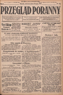 Przegląd Poranny: pismo niezależne i bezpartyjne 1924.05.25 R.4 Nr142