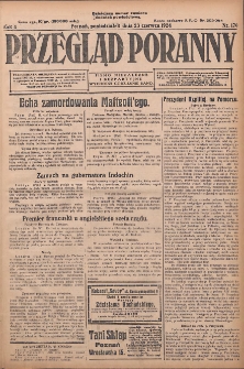 Przegląd Poranny: pismo niezależne i bezpartyjne 1924.06.23 R.4 Nr170