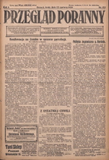 Przegląd Poranny: pismo niezależne i bezpartyjne 1924.06.25 R.4 Nr172