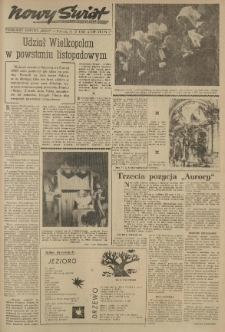 Nowy Świat. Tygodniowy dodatek Głosu Wielkopolskiego. 1958.11.16 R.8 nr47