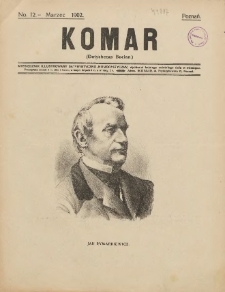 Komar. Miesięcznik Illustrowany Satyryczno - Humorystyczny. 1902 R.2 nr12