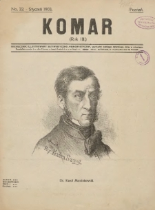 Komar. Miesięcznik Illustrowany Satyryczno - Humorystyczny. 1903 R.3 nr22