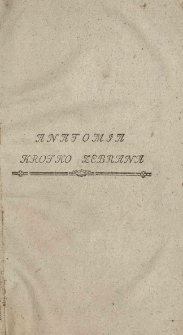 Anatomia krotko zebrana [...]