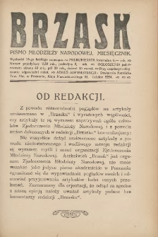 Brzask: Pismo Młodzieży Narodowej. Miesięcznik 1919.11.15 R.5 Nr11