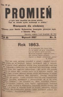Promień 1927.01 R.2 Nr2