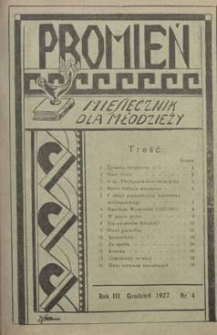 Promień 1927.12 R.3 Nr4