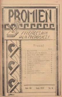 Promień 1928.02 R.3 Nr6