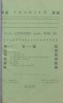 Promień 1928.06 R.3 Nr10