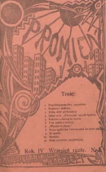 Promień 1928.09 R.4 Nr1