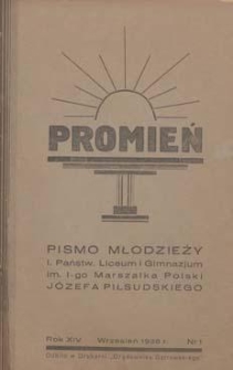 Promień 1938.09 R.14 Nr1