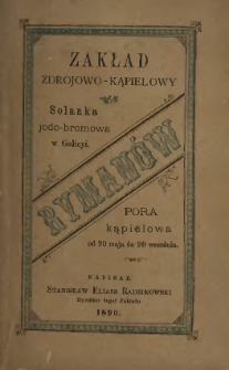Przewodnik dla chorych udających się do Rymanowa