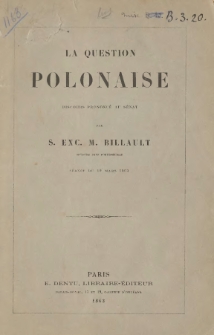 La questione polonaise: discours prononcé au sénat