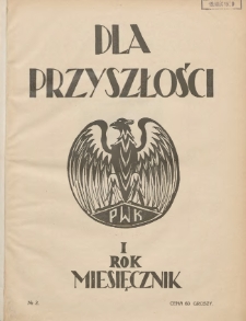 Dla Przyszłości : wydawnictwo Komitetu Społecznego Przysposobienia Kobiet do Obrony Kraju. 1929.03 R.1 Nr2