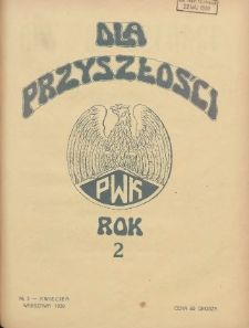 Dla Przyszłości : wydawnictwo Komitetu Społecznego Przysposobienia Kobiet do Obrony Kraju. 1930.04 R.2 Nr3