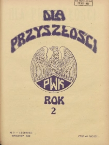 Dla Przyszłości : wydawnictwo Komitetu Społecznego Przysposobienia Kobiet do Obrony Kraju. 1930.06 R.2 Nr5