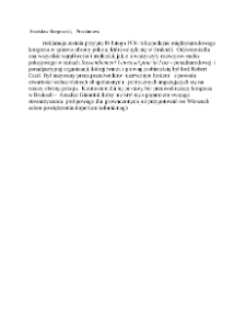 Congres Internacional Pour La Defense De La Paix