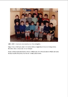 R. szk. 1989-90. Klasa III szkoły w Bierzglinie