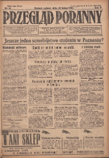 Przegląd Poranny: pismo niezależne i bezpartyjne 1925.02.28 R.5 Nr49