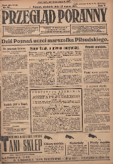 Przegląd Poranny: pismo niezależne i bezpartyjne 1925.03.22 R.5 Nr68