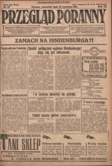 Przegląd Poranny: pismo niezależne i bezpartyjne 1925.04.30 R.5 Nr99