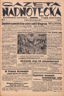 Gazeta Nadnotecka (Orędownik Kresowy): pismo codzienne 1939.03.28 R.19 Nr72