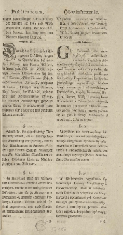 Obwieszczenie względem teraznieyszey administracyi distriktów między granicą Prus Wschodnich i Zachodnich, Wisłą, Narwą, Bugiem i Niemnem leżących