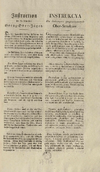 Instrukcya dla stoiących pogranicznych ober-strzelców