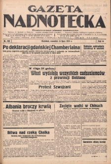 Gazeta Nadnotecka: Ilustrowane pismo codzienne 1939.07.13 R.19 Nr158