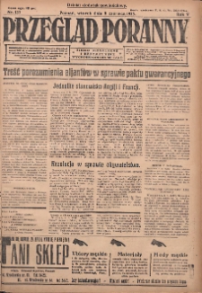 Przegląd Poranny: pismo niezależne i bezpartyjne 1925.06.09 R.5 Nr131