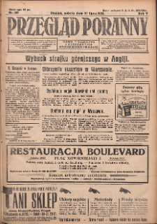 Przegląd Poranny: pismo niezależne i bezpartyjne 1925.07.25 R.5 Nr169