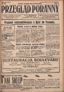 Przegląd Poranny: pismo niezależne i bezpartyjne 1925.07.30 R.5 Nr173