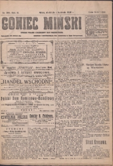 Goniec Miński: organ polski codzienny dla wszystkich. 1920.04.04 R.2 Nr206