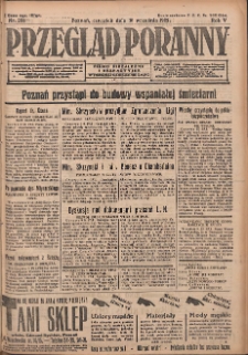 Przegląd Poranny: pismo niezależne i bezpartyjne 1925.09.10 R.5 Nr208