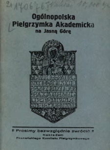 Ogólnopolska pielgrzymka akademicka na Jasną Górę