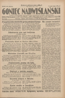 Goniec Nadwiślański: pismo codzienne poświęcone sprawom stanu średniego 1927.02.27 R.3 Nr47