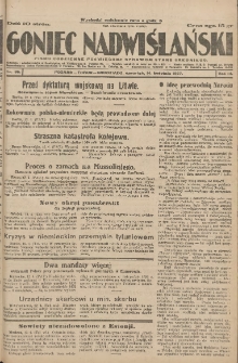 Goniec Nadwiślański: pismo codzienne poświęcone sprawom stanu średniego 1927.04.14 R.3 Nr86